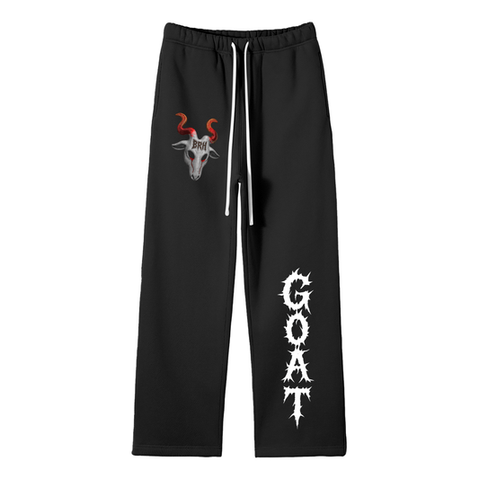 Streetwear Unisex Solid Color Fleece Straight Leg Pants