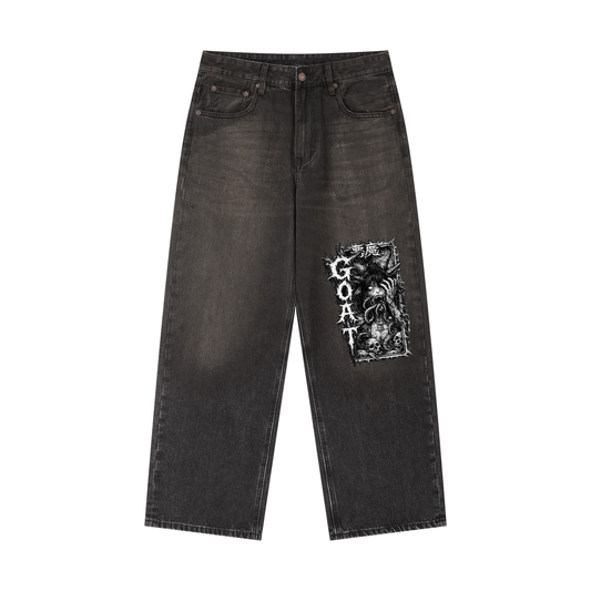 Vintage Wash Heavyweight Denim Jeans